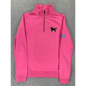 The Black Dog Fuchsia Half-Zip Sweatshirt